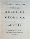 BASKERVILLE PRESS.  1757  Vergilius Maro, Publius. Bucolica, Georgica, et Aeneis.